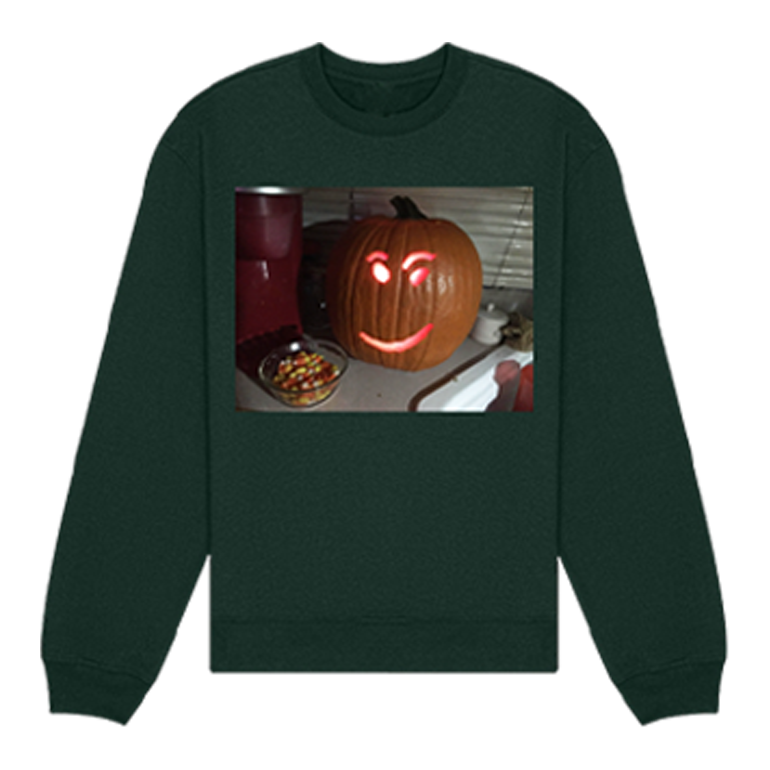 PUMPKIN SWEATER *DARK GREEN*