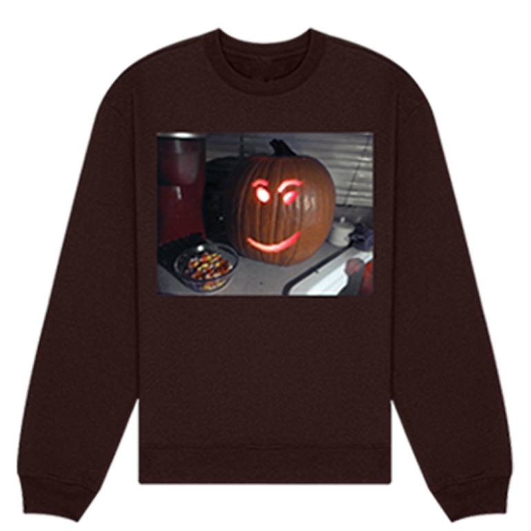 PUMPKIN SWEATER *DARK RED*