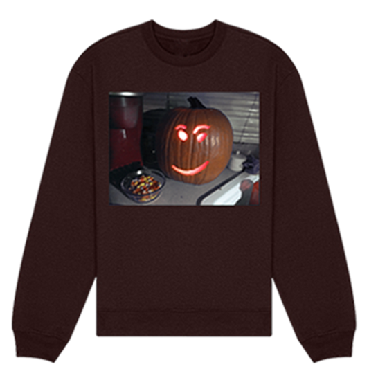 PUMPKIN SWEATER *DARK RED*
